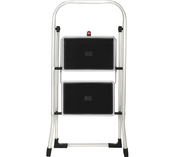 Стремянка Hailo K60 StandartLine сталь+алюминий, 2 широкие ступени с ковриком 4392-801