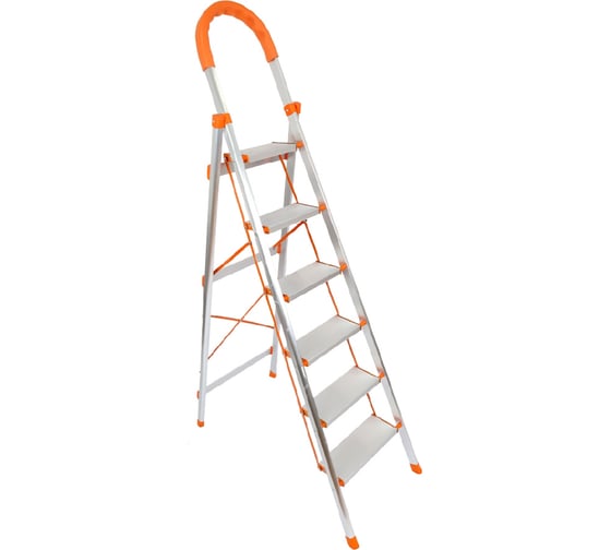 Стремянка алюминиевая MFK-TORG 6 ступеней LLDA-6