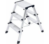 Двухсторонняя алюминиевая стремянка Hailo D60 StandartLine 2х3 ступени 4443-701