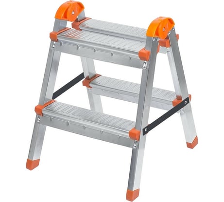 Алюминиевая стремянка-табурет Zalger 2 ступени 9902-02