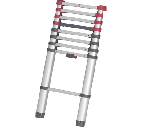 Алюминиевая телескопическая лестница Hailo T80 FlexLine 9 ступеней 7113-091