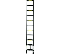 Лестница телескопическая черная с широкими ступенями SevenBerg 3,2 м AY-32