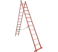 Универсальная двухсекционная диэлектрическая лестница-стремянка Диэлектрик ССД-У 2x11 Д266491