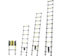 Лестница телескопическая STARTUL односекционная, алюминиевая, 380 см, 10.2 кг ST9724-038