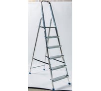 Стремянка алюминиевая GEVA TRADE 6 ступеней, 124 см, 4.5 кг SAGT-06