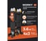 Лестница-стремянка WORKY 4x3 трансформер Pro, высота 3,6м ARD128304 2