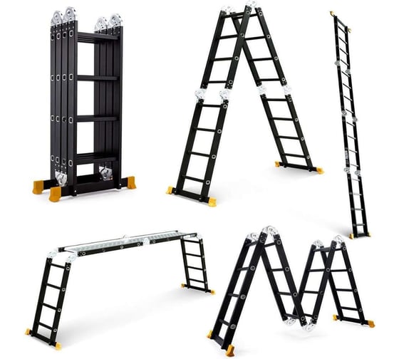 Лестница-стремянка WORKY 4x8 трансформер Pro, высота 9,2м  ARD128326