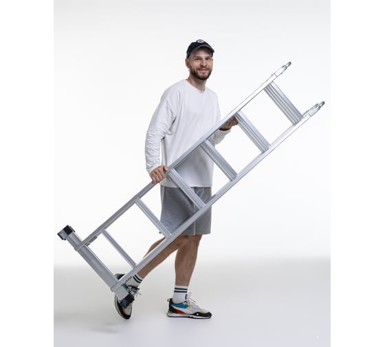 Лестница-стремянка WORKY 4x6 трансформер, высота 6.9 м ARD259179