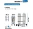 Лестница-стремянка WORKY 4x2 трансформер, высота 2,5 м ARD259178 4