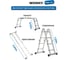 Лестница-стремянка WORKY 4x2 трансформер, высота 2,5 м ARD259178 5