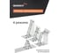 Лестница-стремянка WORKY 4x7 трансформер Pro, высота 8.1м ARD128307 10