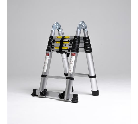 Лестница стремянка телескопическая WORKY 3.6м/7.2м 9/18 ступеней, ARD259173 34078351