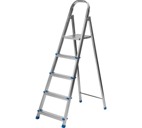 Стремянка СИБРТЕХ 5 ступеней, стальная, оцинкованная 97837