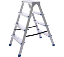 Стремянка STAIRS алюминиевая двухсторонняя ЛАЙТ 4 ступени AST204