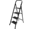Стремянка Zalger Jet Black 4 широкие ступени, с ковриком, сталь 9920-4 1