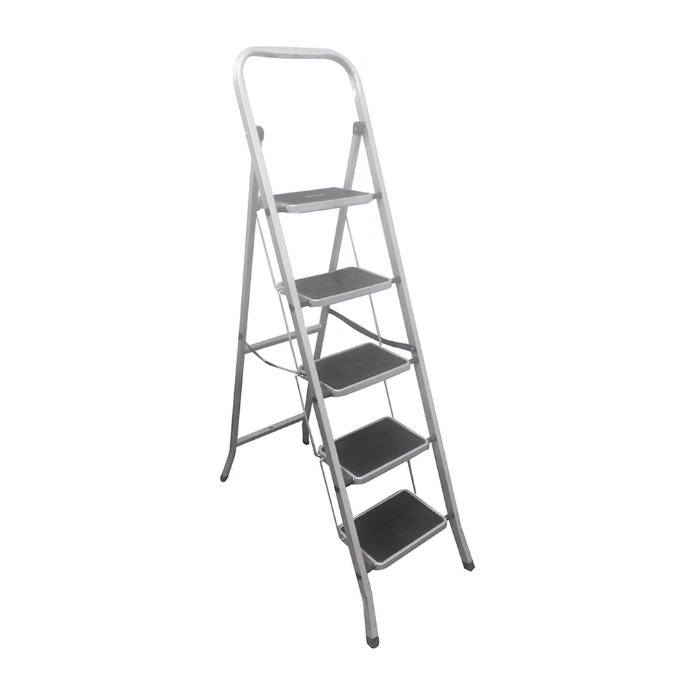 Стремянка Zalger 5 широких ступеней с ковриком, сталь 511-5 - выгодная ...