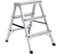 Алюминиевая двухсторонняя стремянка Zalger 3 ступени 9903-03 1