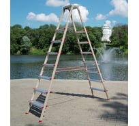 Стремянка алюминиевая Эйфель Парнас 130 - 207+1