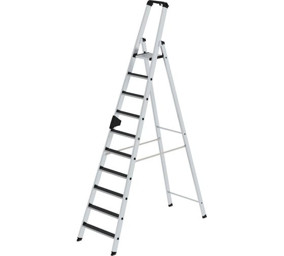 Стремянка MUNK 10 ступеней с покрытием Clip-Step R13 рукоятка Ergo-pad 041630