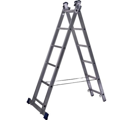 Лестница двухсекционная универсальная STAIRS алюминиевая STA-AL206