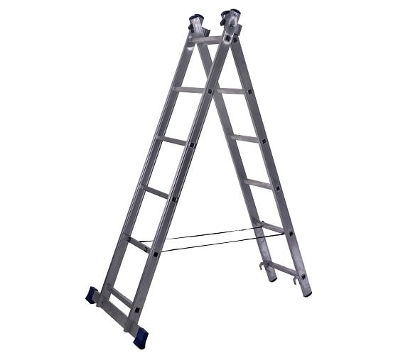 Лестница двухсекционная универсальная STAIRS алюминиевая STA-AL206
