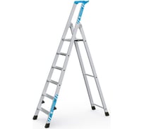 Стремянка с закрепленными завальцовкой ступенями Zarges Nova S 6 ступеней K470 40841 42456
