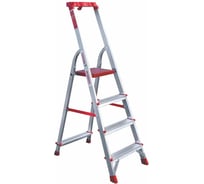 Профессиональная анодированная стремянка Новая Высота с органайзером, Max нагр. 225 кг, 2К башмаки, NV 3115104А