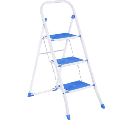 Стремянка EUROGOLD SuperColor 3 антискользящие ступени 2123R