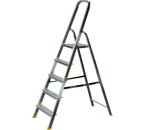 Алюминиевая матовая 5-ступенчатая стремянка Centaure 122205