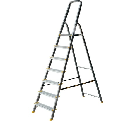 Алюминиевая матовая 7-ступенчатая стремянка Centaure 122207