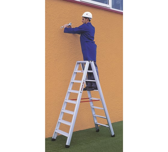 Двухсторонняя стремянка Faraone ND 2х4 ступени S2095ND