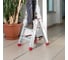 Двухсторонняя стремянка Faraone ND 2х10 ступеней S2230ND 4