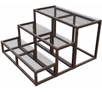 Крыльцо к дому АрсеналЪ 3 ступени Универсал (уличная лестница, приступок) серия ARSENAL AVANT мод. без доски AR18V7348H9-06