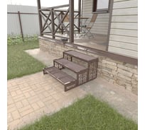 Крыльцо к дому АрсеналЪ Дополнительная 3 ступень Классика ПВЛ (уличная лестница, приступок, входная лестница) серия ARSENAL AVANT мод. AR18V5178H9-06