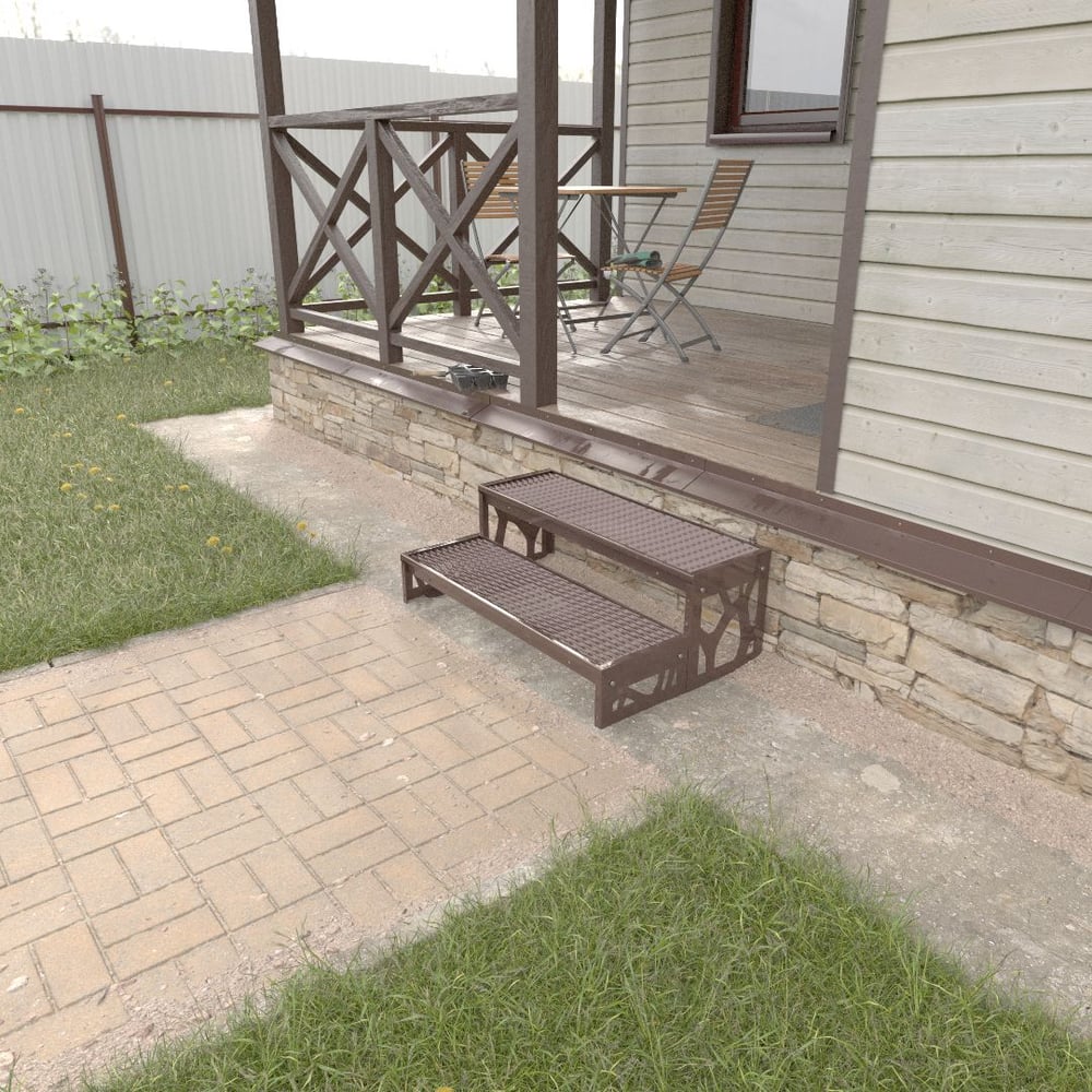 Крыльцо к дому АрсеналЪ Дополнительная 2 ступень Лофт ПВЛ (уличная ...