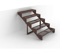 Крыльцо к дому АрсеналЪ на 5 ступеней ПВЛ (уличная лестница, приступок) серия ARSENAL AVANT мод. . AR18V3468H9-06