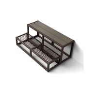 Крыльцо к дому АрсеналЪ 2 ступени Универсал с ПВЛ и ДПК шоколад (уличная лестница, приступок) серия ARSENAL AVANT мод. . AR18W7178H9-06