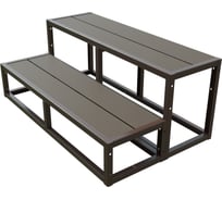 Крыльцо к дому АрсеналЪ 2 ступени Универсал (уличная лестница, приступок, входная лестница) серия ARSENAL AVANT мод. . AR18V7128H9-06