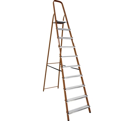 Стремянка Новая Высота сталь/алюминий 10 ступеней 1130110-051