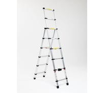 Лестница стремянка телескопическая WORKY 7+5 ступеней 2,0м + 1,4м ARD259941