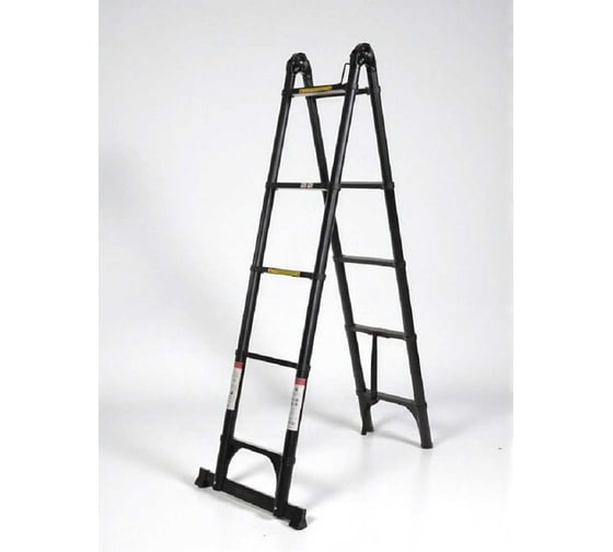 Лестница стремянка телескопическая WORKY стальная 2,9/5,8м, 7/14 ступеней ARD259952 1