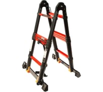 Лестница стремянка телескопическая WORKY BLACK 3,2м/6,4м, 8+8 ступеней ARD259960