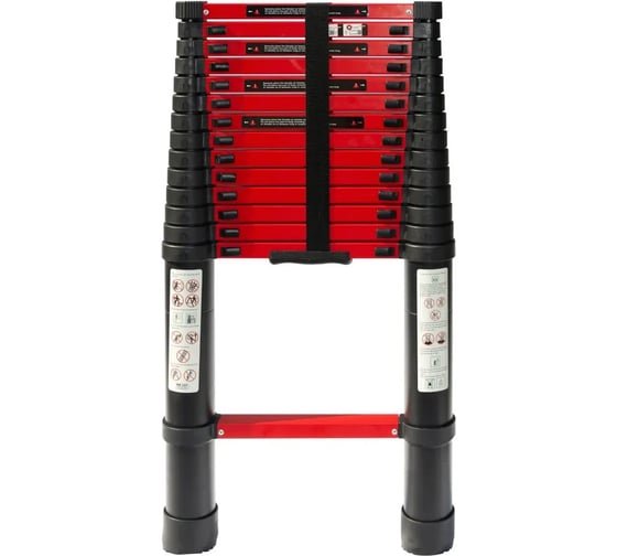 Лестница телескопическая WORKY BLACK 6,2м, 16 ступеней ARD259958 1