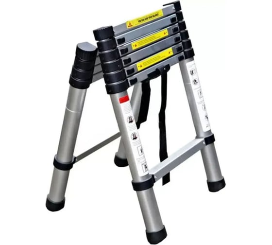 Лестница стремянка телескопическая WORKY 6+4 ступеней 1,7м + 1,1м ARD259940