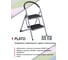 Сверхмощная стремянка с двумя ступенями UniStor PLATO 212598 2