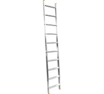 Алюминиевая односекционная приставная лестница Алюмет 10 широких ступеней НК1 5110