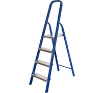 Стремянка стальная Политех с алюминиевыми ступенями, 4 ступени 8060034