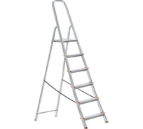 Алюминиевая стремянка TDM ELECTRIC СА6 Народная 6 ступеней, усиленный профиль SQ1028-0106