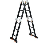Лестница алюминиевая многофункциональная STARTUL4x5 ступеней, стремянка 283 см, лестница 580 см 15.5 кг BLACK LINE ST9930-05