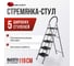 Стремянка-стул с широкими ступенями Variant, 5 ступеней. 4805 2